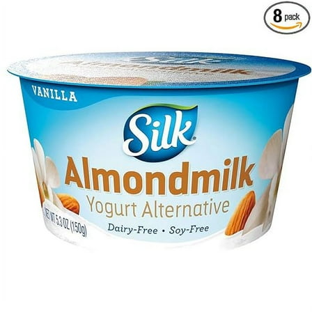 Silk Cultured Vanilla Almondmilk Yogurt Alternative, 5.3 Ounce -- 8 per case.