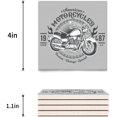 thumbnail image 3 of FMSHPON Motorcycle Set of 6 Coaster for Drinks, Absorbent Ceramic Stone Coasters Cup Mat with Cork Base for Home Kitchen Room Coffee Table Bar Decor, 3 of 4