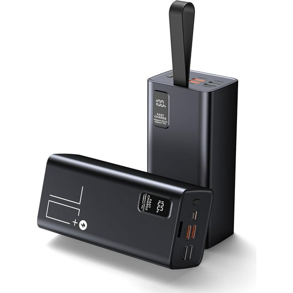 SUMMIT Portable Charger 70000mAh Power Bank High Capacity, 30W PD & QC 3.0 Fast Charging, 5 Output 2 Input USB-C Battery Pack with LED Display for Phone Tablet Camera & Camping Outdoor Travel Party
