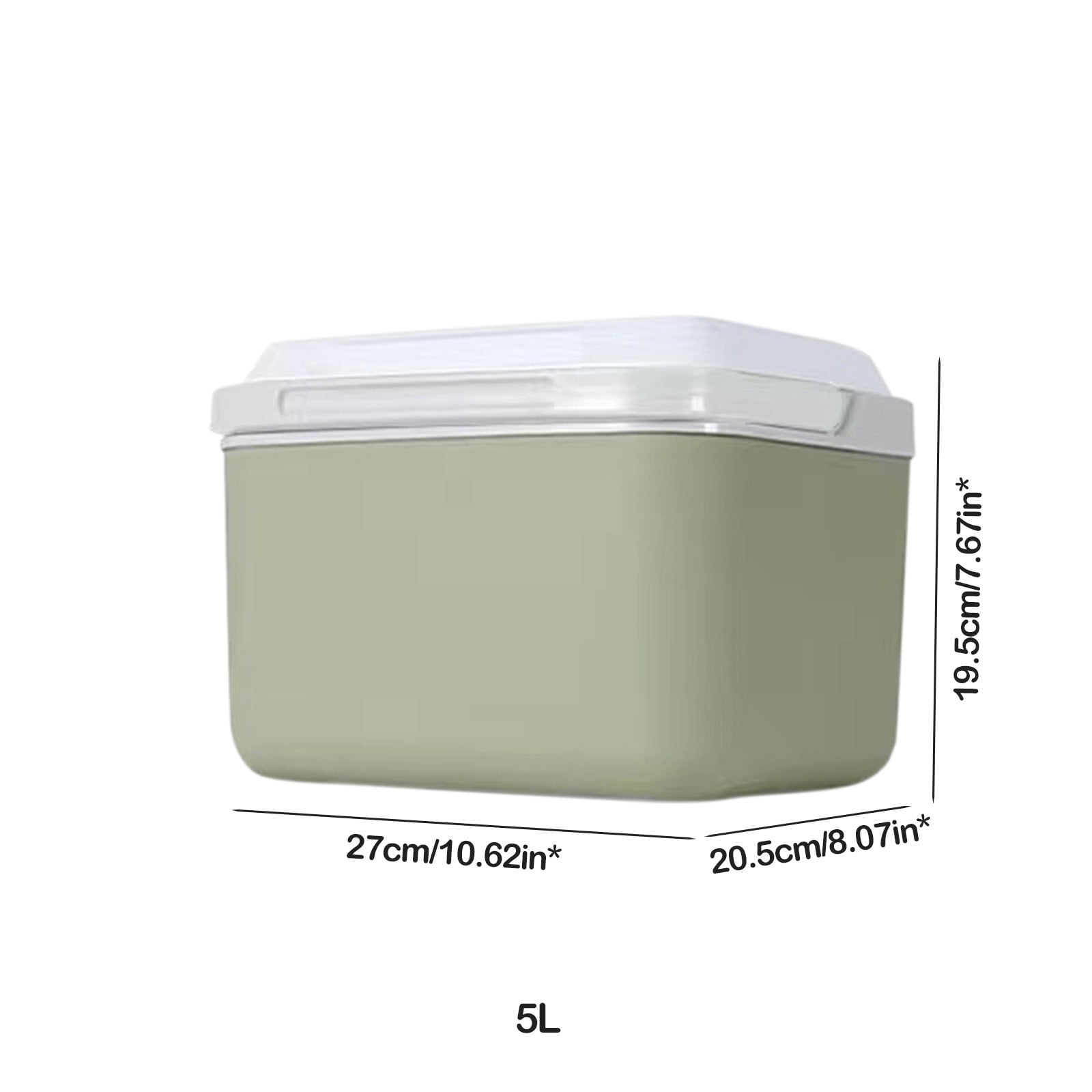 YUVA Portable Car Refrigerator, Picnic/Outdoor Use, Cooling & Heating, Large Capacity, Green, Food-Grade Material, Includes Ice Packs
