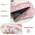 thumbnail image 2 of Pink Valentine's Day Area Rug 6x9 Washable Rug Non Slip Spring Floral Love Heart Valentines Large Area Rug Soft Stainresistant Indoor Floor Carpet for Living Room Bedroom Home Office Dining Room, 2 of 8