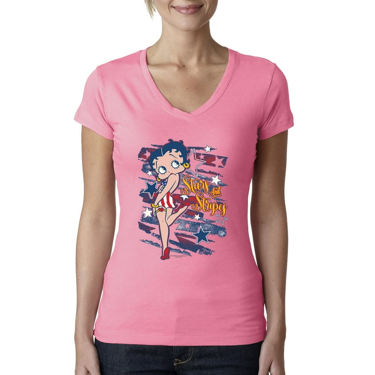 Vintage Pink buying Betty Boop Patriotic Graphic T-Shirt