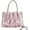 Pink, variant on JennyShop Party Folding Cloud Chain Crossbody Bag, Quality Soft PU Mini Square Bag Handheld Shoulder Bag for Women's
