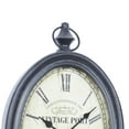 thumbnail image 6 of DecMode 15"H, 8"W Black Metal Pocket Watch Style Wall Clock (2 Count), 6 of 11