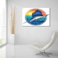 thumbnail image 6 of Epic Art 'Sailfish Illustration' by Flyland Designs, Acrylic Glass Wall Art, 36"x24", 6 of 8