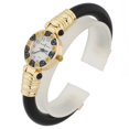 thumbnail image 4 of GlassOfVenice Murano Glass Millefiori Bangle Watch - Black, 4 of 6