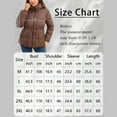 thumbnail image 4 of Breezora Women's Short Puffer Jacket Hooded Winter Coat Warm Lightweight Outerwear With Large Pockets XXXL Size Coffee, 4 of 7