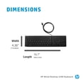 thumbnail image 4 of Teclado HP Wired Desktop 320K USB alemán QWERTZ negro, 4 of 5