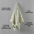 thumbnail image 3 of Heated Throw Blanket - Heat Blankets Electric - Faux Fur Heated Throw Blanket- 4 Heat Settings, 4-Hour Auto Shut Off, 100% Polyester, 50"x60" - Chic Plaid, 3 of 6