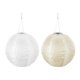 thumbnail image 4 of Lampara Farol solar impermeable redondo decorativo para colgar luces de jardín (blanco) Likrtyny Lámpara, 4 of 9