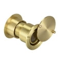 thumbnail image 6 of Uxcell 220-degree Brass Door Viewer with Rotating Cover for 40-55mm Doors, Satin Gold Finish, 6 of 7