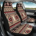 thumbnail image 4 of Yuyamidu Brown Aztec Car Seat Cover for Front Seat Easy to Install High Back Saddle Blankets Auto Seat Covers Tribal Auto Seat Accessories for SUV Truck Sedan Van, 4 of 6