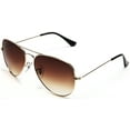 thumbnail image 2 of Samba Shades Unisex Classic Aviator Sunglasses Brown Frame Brown Lens - Glen & Ivy Sky Inspired, 2 of 4