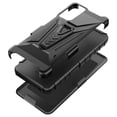 thumbnail image 2 of For Lively Jitterbug Smart4 / TCL 40 XL / TCL 40 T Case with Kickstand Belt Clip Holster Case w/Tempered Glass Screen Protector Phone Case Cover for Jitterbug Smart 4 - Black, 2 of 5