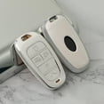 thumbnail image 3 of for Hyundai Key Fob Cover with Keychain TPU Car Key Case Shell 360 Degree Protection fit for Hyundai 2019 2020 2021 2022 2023 Sonata Santa Fe Tucson 5 Buttons Smart Key, 3 of 6