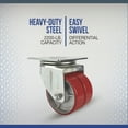 thumbnail image 2 of Strongway 6in. Swivel Heavy-Duty Dual-Wheel Caster, 2200-Lb. Capacity, Polyurethane Wheels/Steel Core, 2 of 9