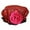 Red Glitter & Rose, variant on Wrapables® Stylish Satin Shower Cap - Hearts & Rose
