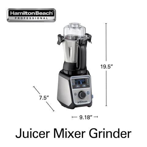 Hamilton Beach Professional 2.2 HP 120V Juicer Mixer Grinder 3 Stainless Steel 1.5 Liters, Model 58770 - Walmart.com