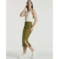 thumbnail image 6 of 3 Pack: Women's Midi Ribbed Knit Skirt With Side Slit - Stretchy Office Work Business Casual Pencil Pull-On Skirts, 6 of 6