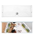 thumbnail image 3 of 10 Uds. Estuches para gafas, estuche transparente para anteojos, estuche protector de plástico transparente para gafas de sol con botón, 3 of 7