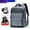 6012 Gray Blue, variant on Cross-border In Stock Wholesale Men's Fashion Backpack Casual Travel Backpack Commuter Large Capacity Bag,21061 Gray