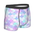 thumbnail image 4 of Uemuo Rainbow Scales Pattern Men's Boxer Briefs,Trunk Anti-Chafing,Comfortable, Durable, and Stylish Underwear-XX-Large, 4 of 9