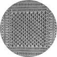 thumbnail image 1 of Ahgly Company Indoor Round Southwestern Gray Country Area Rugs, 3' Round, 1 of 1