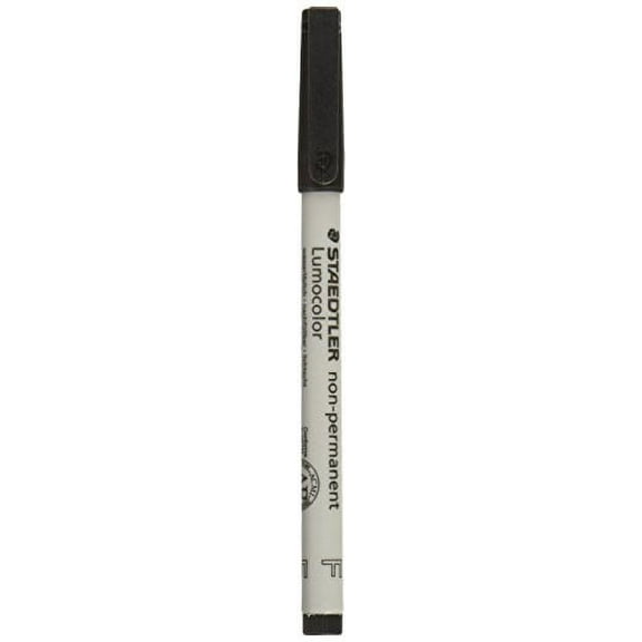 STAEDTLER Mars Lumocolor Nonpermanent Markers, Fine Point, 10/PK, Black (STD3169)