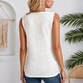 thumbnail image 4 of REDARER Camisole en Tricot Côtelé Extensible Doux avec Bretelles Spaghetti Réglables pour Femmes Superposition Décontractée Ajustement Confortable, 4 of 5