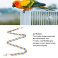 thumbnail image 3 of Colorful And Bendable Bird Cotton Rope Perch Climbing ParakeetsRope Toy Suitable For Cockatiels Bird Cotton Rope Perch Comfortable Rope Swing Perch For Birds Colorful Bendable, 3 of 8