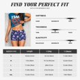 thumbnail image 5 of Sikiie Blue Skull Crystal Print Workout Shorts Women Scrunch Butt Gym Shorts Seamless High Waist Tummy Control Yoga Biker Athletic Shorts, 5 of 5