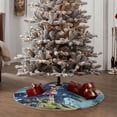 thumbnail image 4 of Xecao Fantasy Treehouse Planet Scene Pattern Christmas Tree Skirt Round Xmas Tree Mat Base Cover for Holiday Home Decorations-30", 4 of 6