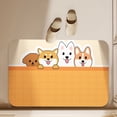 thumbnail image 6 of sruoe Bath Rugs, Bath Mats for Bathroom Floor, Bathroom Rugs, Non Slip WaterAbsorbent Stain Resistant Bath Mats, Rubber Mat, Bathroom Door Mat Household Use, Yellow, 6 of 7