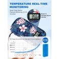 thumbnail image 3 of YOUSHARES Insulin Cooler Travel Case for Pen & Vials - TSA Approved Temperature Display Medication Cooling Bag with Protective Ice Brick, Refrigerated Diabetes Supplies Carrying Organizer(Magnolia), 3 of 7