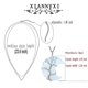 thumbnail image 5 of Collar LINJOU Árbol de la vida Collar de cristal (ópalo sintético blanco) --- Código de producto 35496, 5 of 5