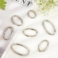 thumbnail image 4 of 16 piezas de 4 tamaños de aleación de zinc con resorte ovalado, mosquetón, cierre de presión, llavero, accesorios de bricolaje para bolso, bolso, correa de hombro., 4 of 7