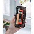 thumbnail image 5 of WIRESTER Shockproof Soft Rubber Cover Case for Samsung Galaxy A16 5G 6.7", Red Vintage Cassette Tape, 5 of 5
