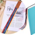 thumbnail image 4 of 10Pcs Ribbon Bookmarks Colored Artificial Leather Bookmark 370x30mm/14.6x1.2inch Colorful Ribbon Page Markers Kits for DIY Crafts Sewing for Books Readers, 4 of 7
