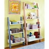 Leaning 3-Tier Bookcase, Multiple Colors