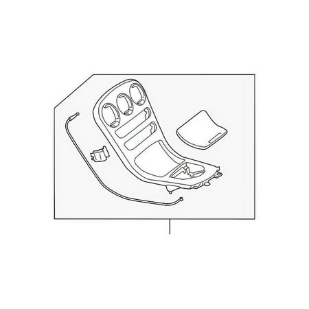 Genuine OE Mercedes-Benz Center Panel - 205-680-95-04