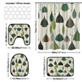 thumbnail image 3 of Stylized Umbrella 4 Piece Bathroom Set Waterproof Bath Curtain Anti-Slip Mats and Toilet Pad Practical and Affordable 66x72in Curtain, 3 of 8
