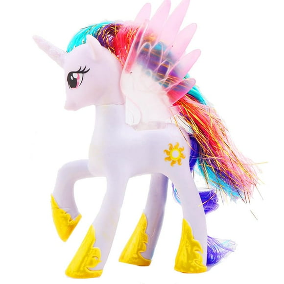 Caballo pequeño princesa Celestia juguete amistad película personaje característico 14Cm muñeco de acción modelo de figura de juguete para niñas