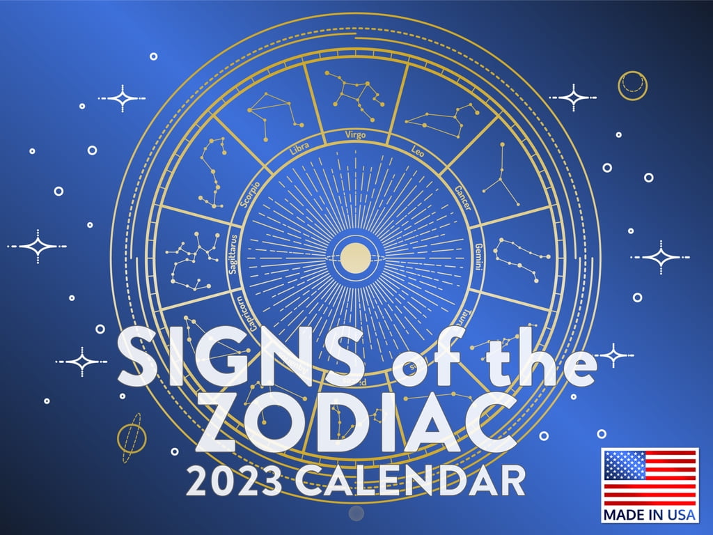 Signs of Zodiac Calendar 2023 Monthly Wall Hanging Calendars