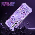 thumbnail image 2 of Casetego for Samsung Galaxy A15 5G Case,Heavy Duty Shockproof Protection Hard Plastic+Silicone Rubber Hybrid 3 in 1 Drop Protective Case for Women Girls,Purple Butterfly, 2 of 8