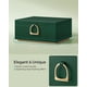 thumbnail image 3 of Joyero SONGMICS de 2 capas con asa y bandeja extraíble, color verde, 3 of 7