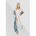 thumbnail image 5 of Miss Lavish London Kaftan Dresses for Women,Beach Kaftan Coverups,Hawaiian Coverups for Women,Long Beach & Swimsuit Coverup,Plus Size African Caftan Dress,Moroccan Style Loungewear Soothing White 3XL, 5 of 6