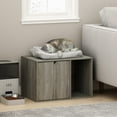 thumbnail image 2 of Furinno Peli Small Litter Box Enclosure in French Oak Grey, 2 of 6