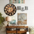 thumbnail image 5 of 10-Inch Silent Wooden Wall Clock, " Cosmic Clock Galaxy Swirls Within "  Silent Non-Ticking Clock, Battery Operated (AA Batteries Not Included), Artistic Home Decor, 5 of 8