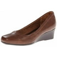 thumbnail image 2 of LifeStride Womens Groovy Faux Leather Slip On Wedge Heels, 2 of 9