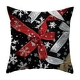 thumbnail image 2 of Christmas Pillow Cover Holiday Decoration Linen Throw Pillow Case for Sofa Couch Bed Living Room Seasonal Home Decor Festive Accent, 2 of 6